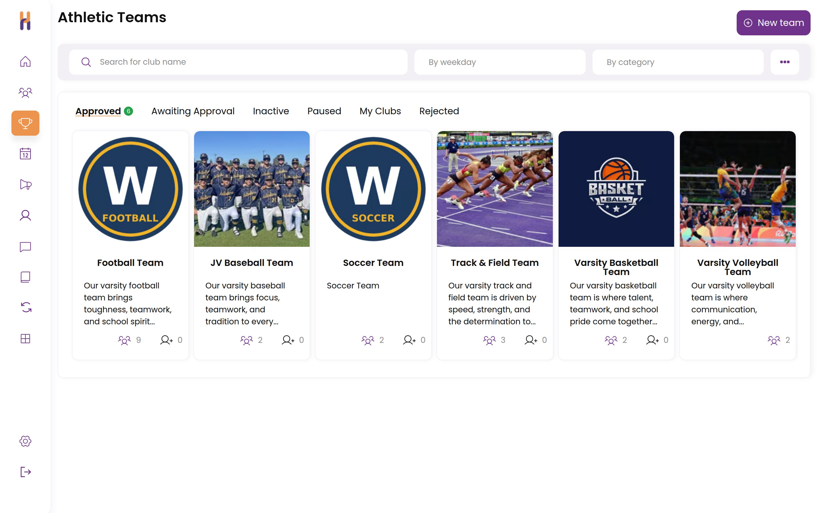 Every athletic team in one dashboard